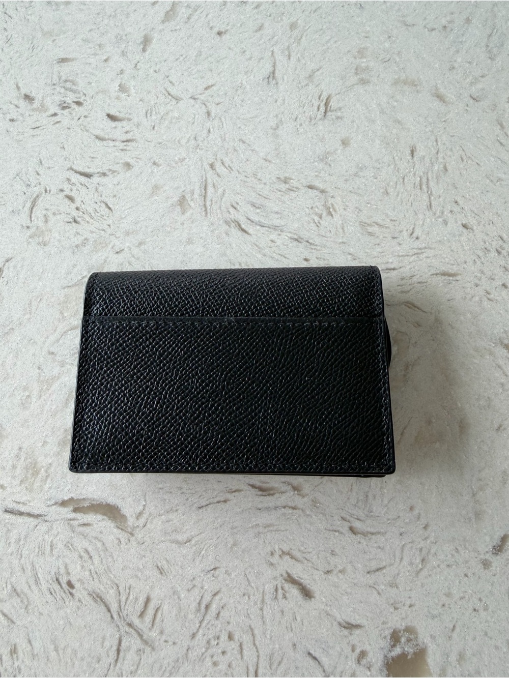 Dior Black Leather Card & Key Holder with Gold 'D' Accent - Picture 2 of 10